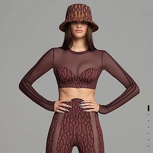 Ivy Park Adidas Monogram Crop-Top with tags